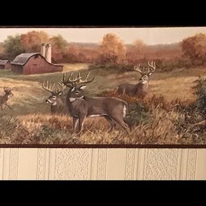 CHESAPEAKE WALLPAPER BORDER - Deer, Farm, Tractor